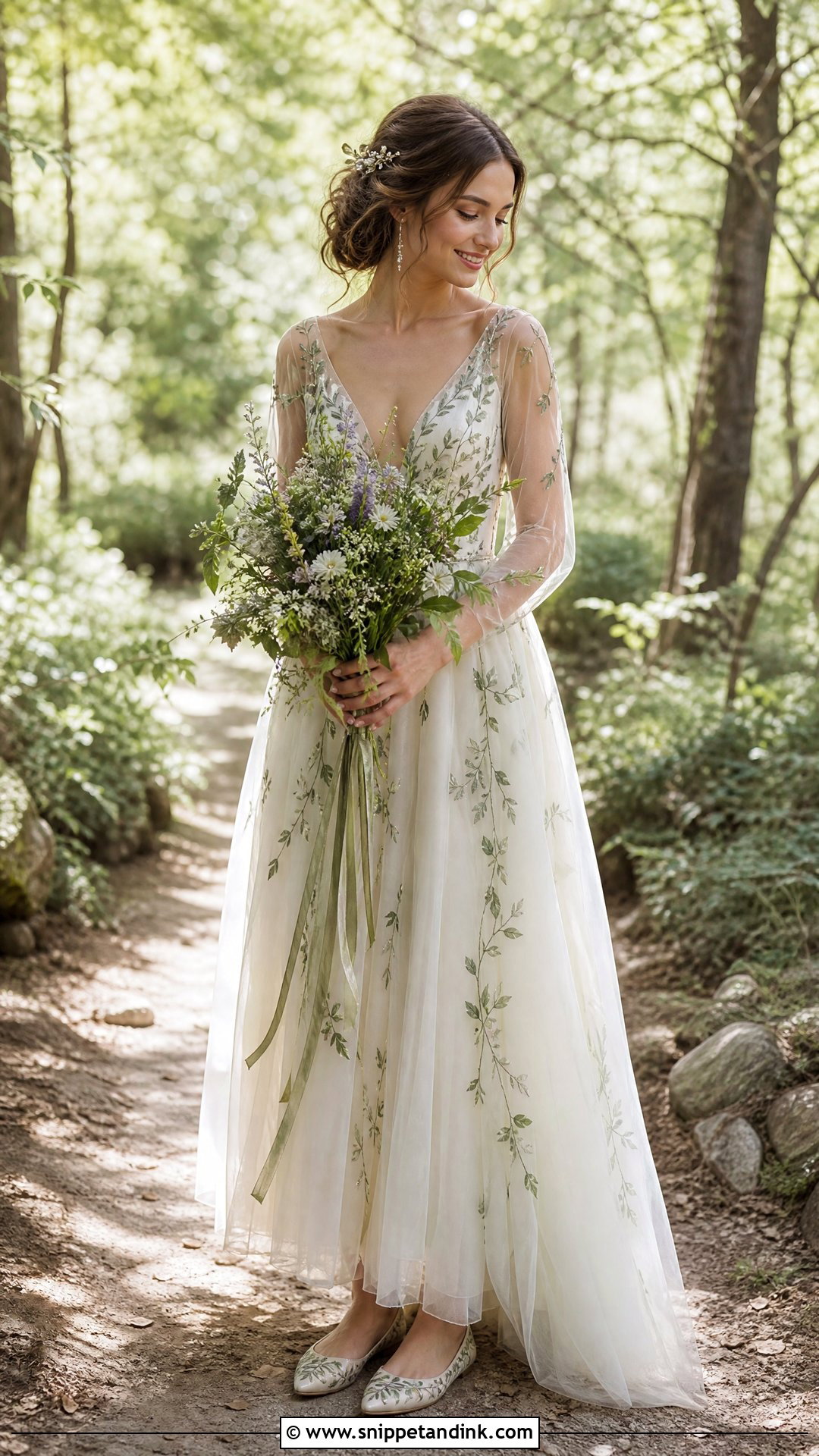 Fairy Core Woodland Wedding Dress - Snippet and Ink - 25 Fairy Core Wedding Dress Ideas