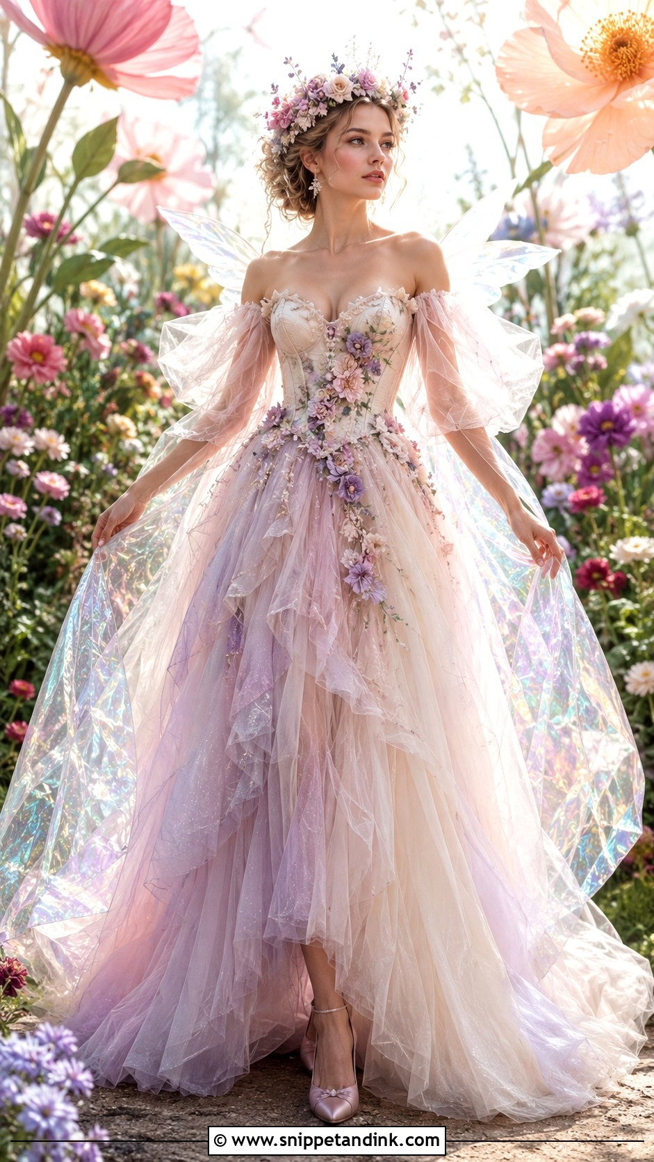 Fairy Fantasy Wedding Dress Art - Snippet and Ink - 20 Fantasy Wedding Dress Art Ideas