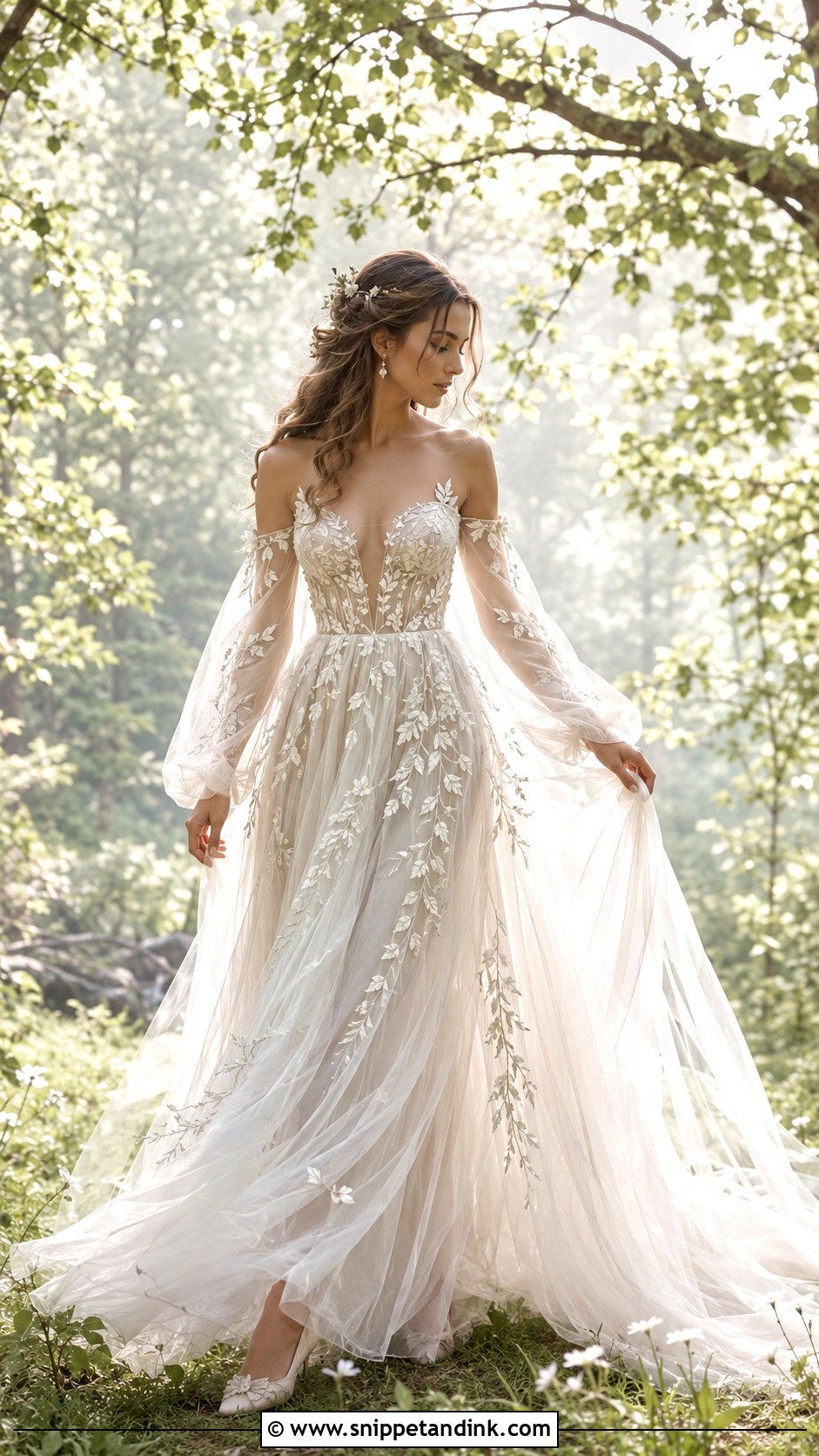 Fairy Forest Wedding Dress - Snippet and Ink - 20 Forest Wedding Dresses