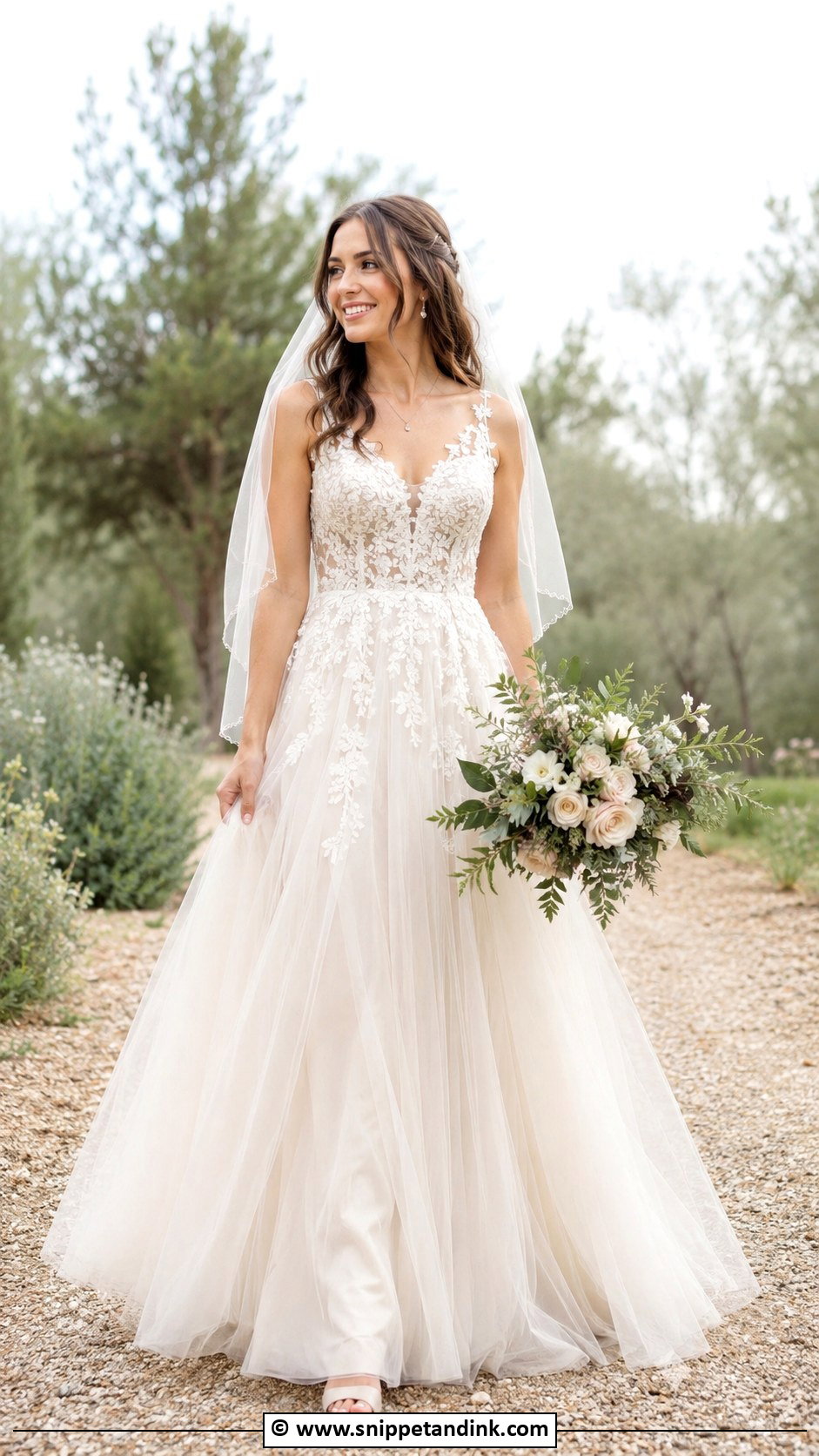 Fairy Princess A Line Wedding Dress - Snippet and Ink - 25 Fairy Princess Wedding Dress Ideas