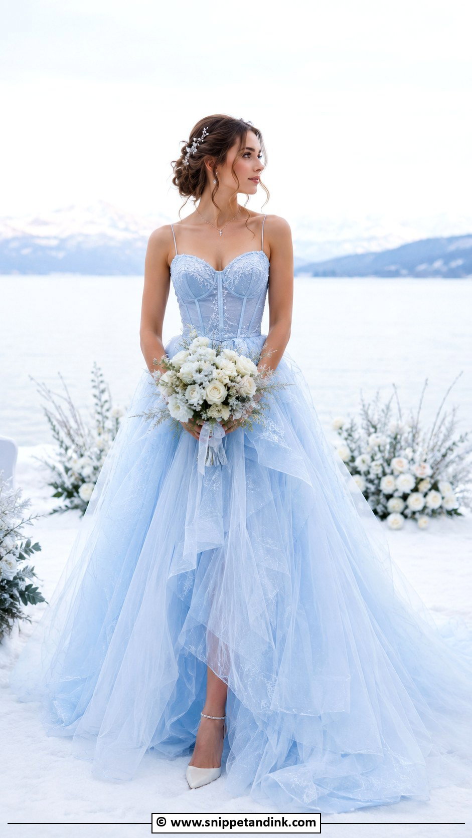 Fairy Princess Blue Wedding Dress - Snippet and Ink - 25 Fairy Princess Wedding Dress Ideas