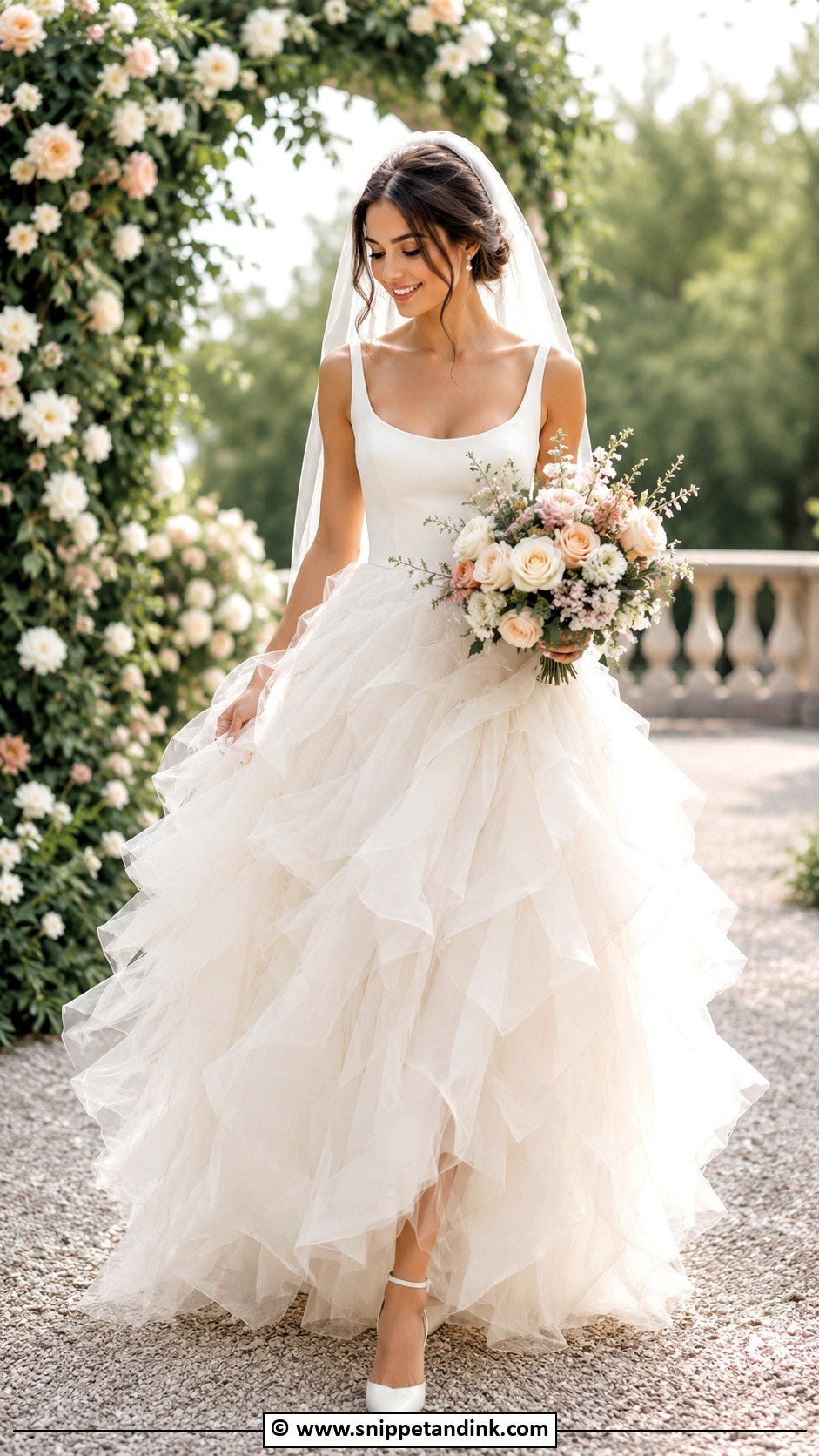 Fairy Princess Ruffle Wedding Dress - Snippet and Ink - 25 Fairy Princess Wedding Dress Ideas