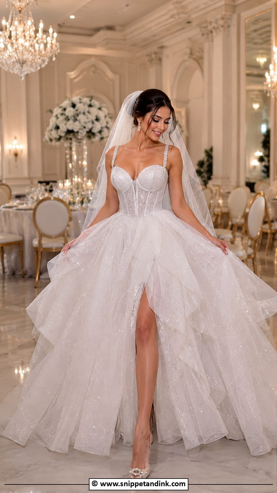 Fairy Princess Sparkle Tulle Wedding Dress - Snippet and Ink - 25 Fairy Princess Wedding Dress Ideas