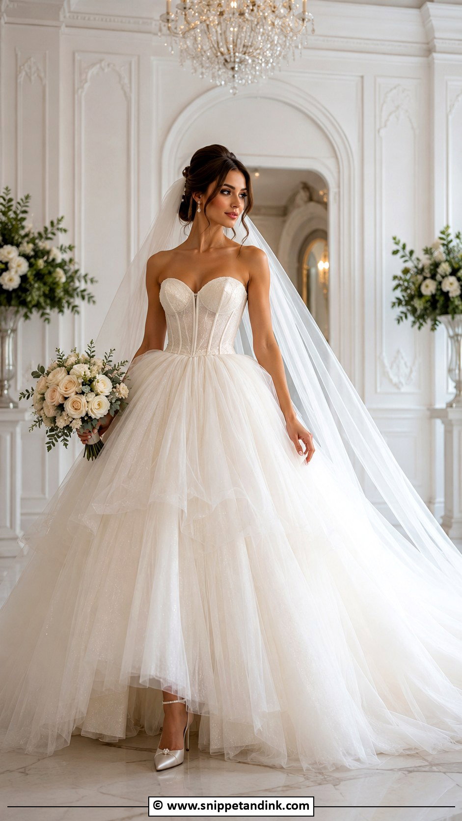 Fairy Princess Tulle Ball Gown Wedding Dress - Snippet and Ink - 25 Fairy Princess Wedding Dress Ideas