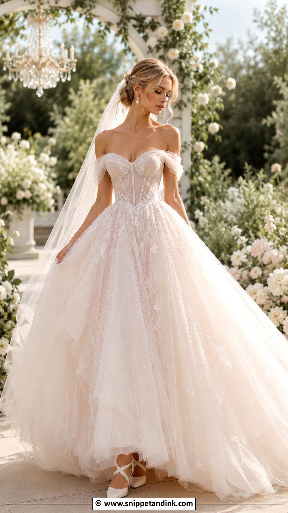 Fairy Tulle Ball Gown Wedding Dress - Snippet and Ink - 30 Mystical Wedding Dress Ideas