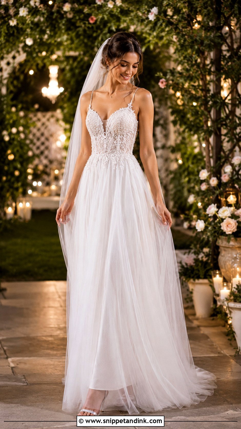 Fairy Wedding Dress With Beaded Bodice - Snippet and Ink - 30 Fairy Inspired Wedding Dress Ideas
