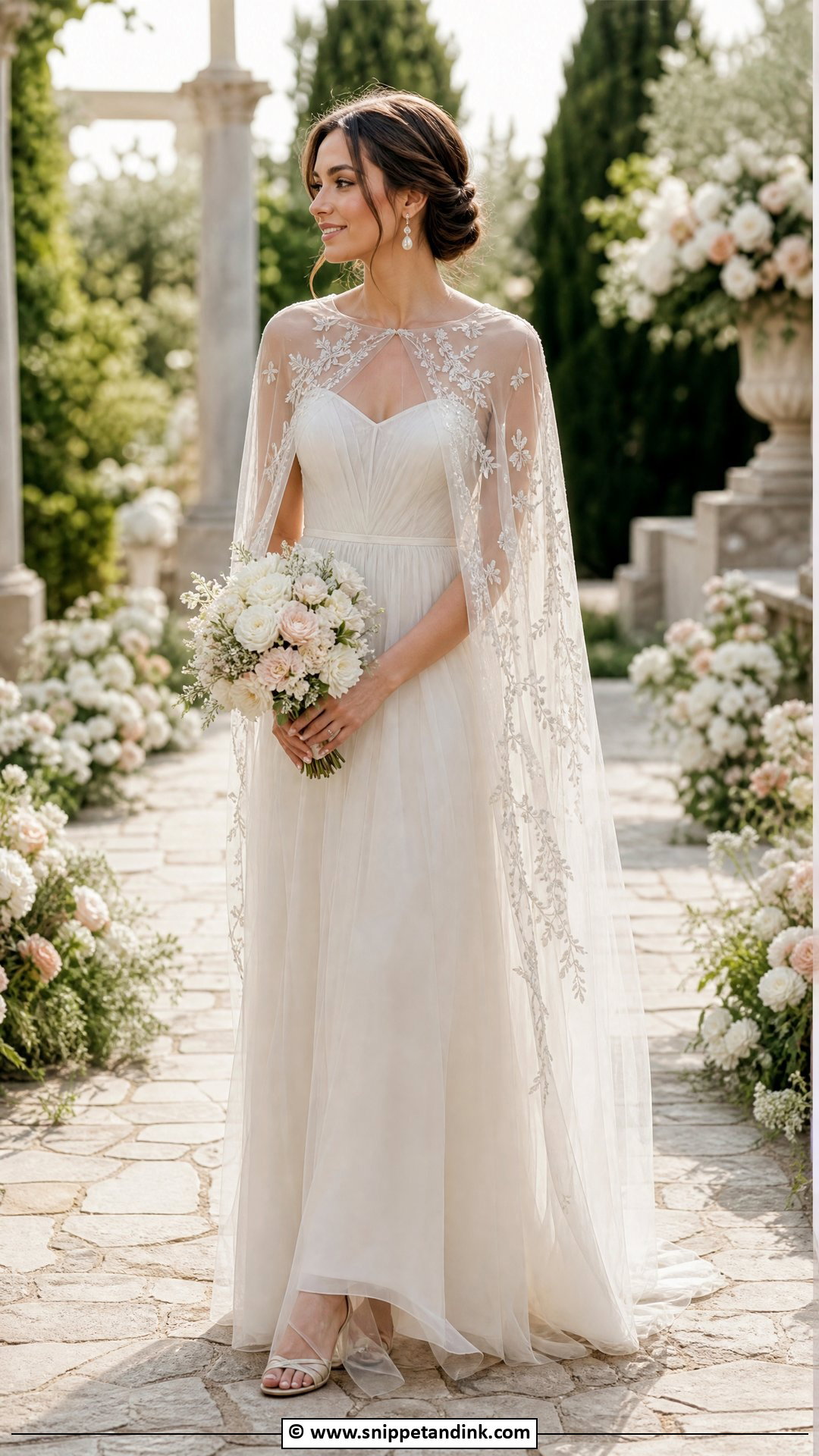 Fairy Wedding Dress With Cape - Snippet and Ink - 35 Fairy Wedding Dress Ideas