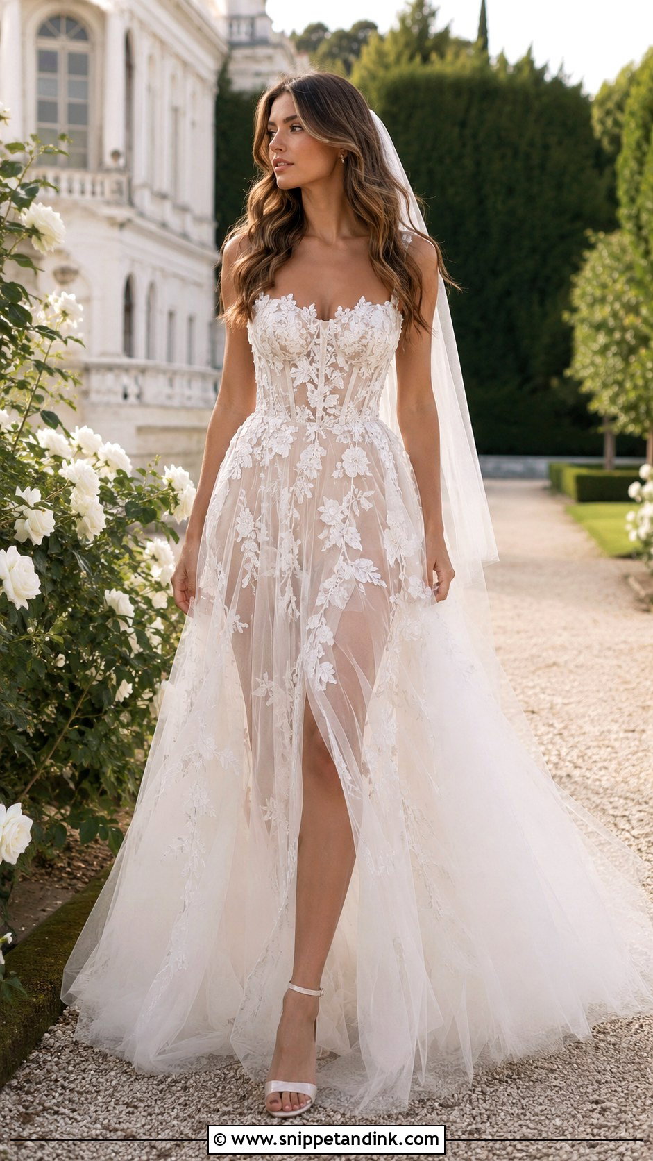 Fairy Wedding Dress With Chiffon Skirt - Snippet and Ink - 30 Fairy Inspired Wedding Dress Ideas