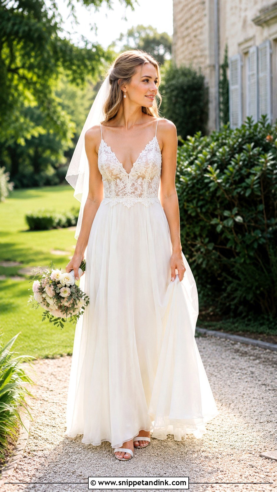 Fairy Wedding Dress With Chiffon Skirt - Snippet and Ink - 25 Fairy Wedding Dress Fantasy Ideas