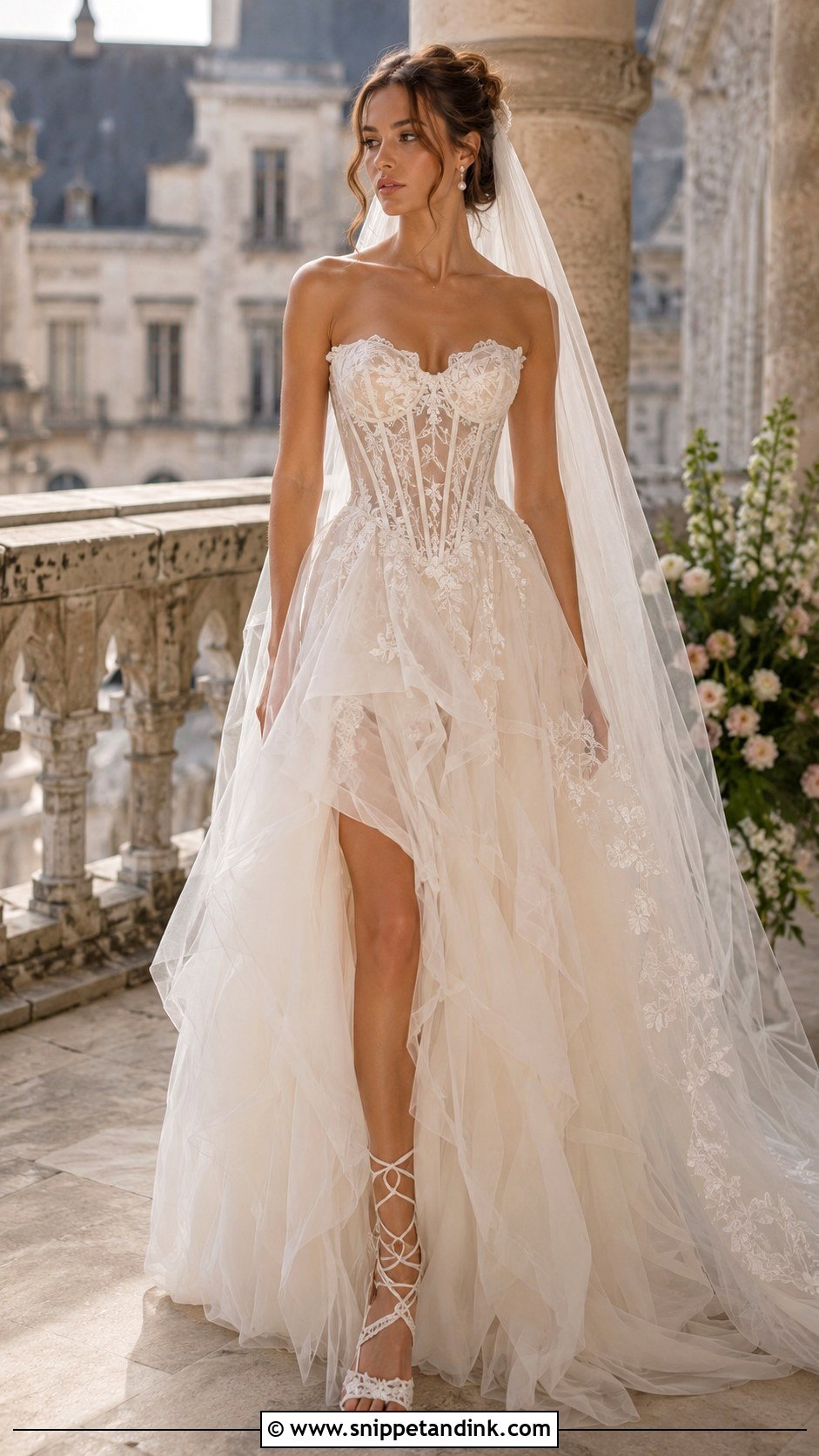 Fairy Wedding Dress With Corset Bodice - Snippet and Ink - 25 Fairy Wedding Dress Fantasy Ideas