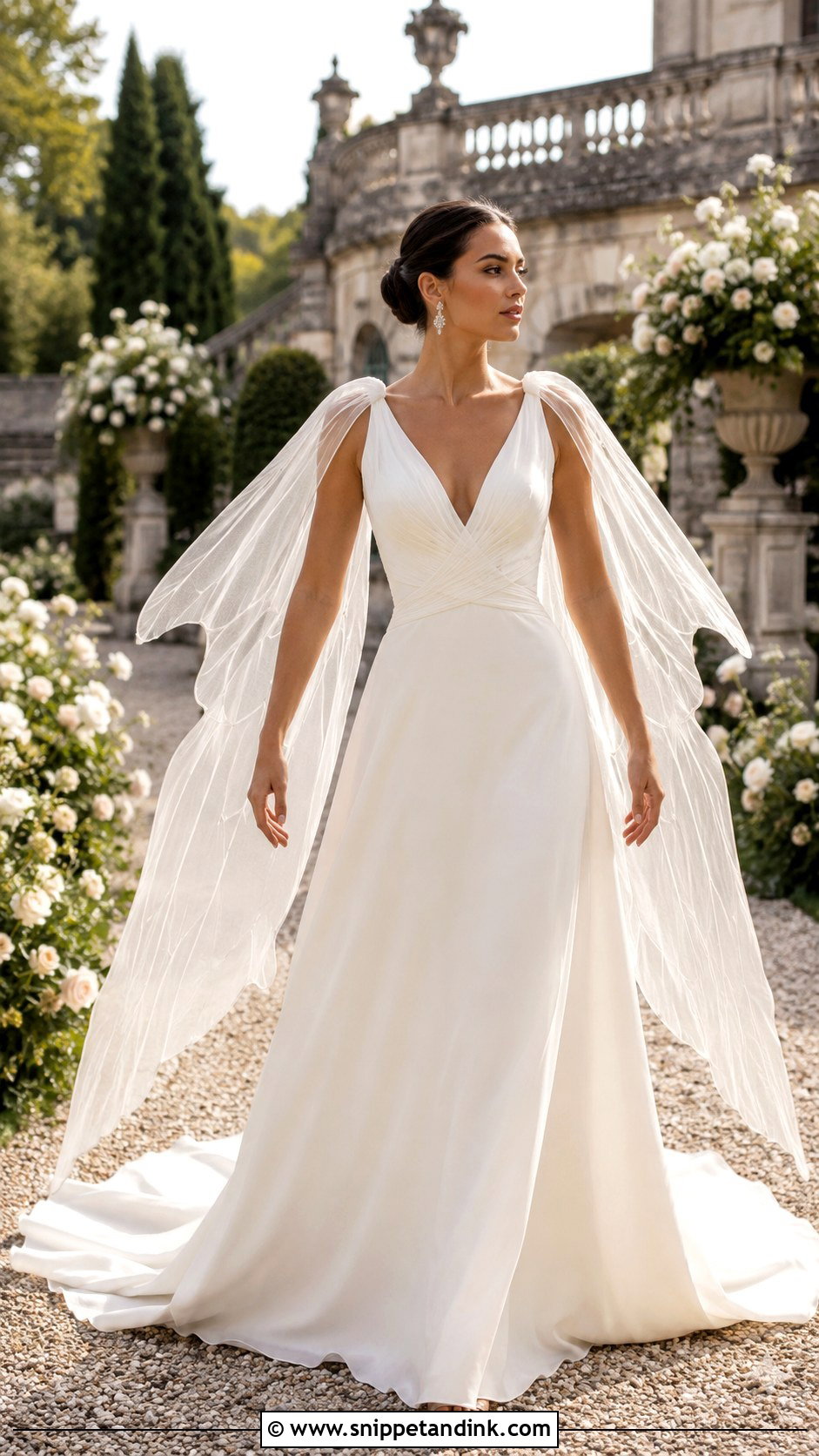 Fairy Wedding Dress With Detachable Wings - Snippet and Ink - 25 Fairy Wedding Dress Fantasy Ideas
