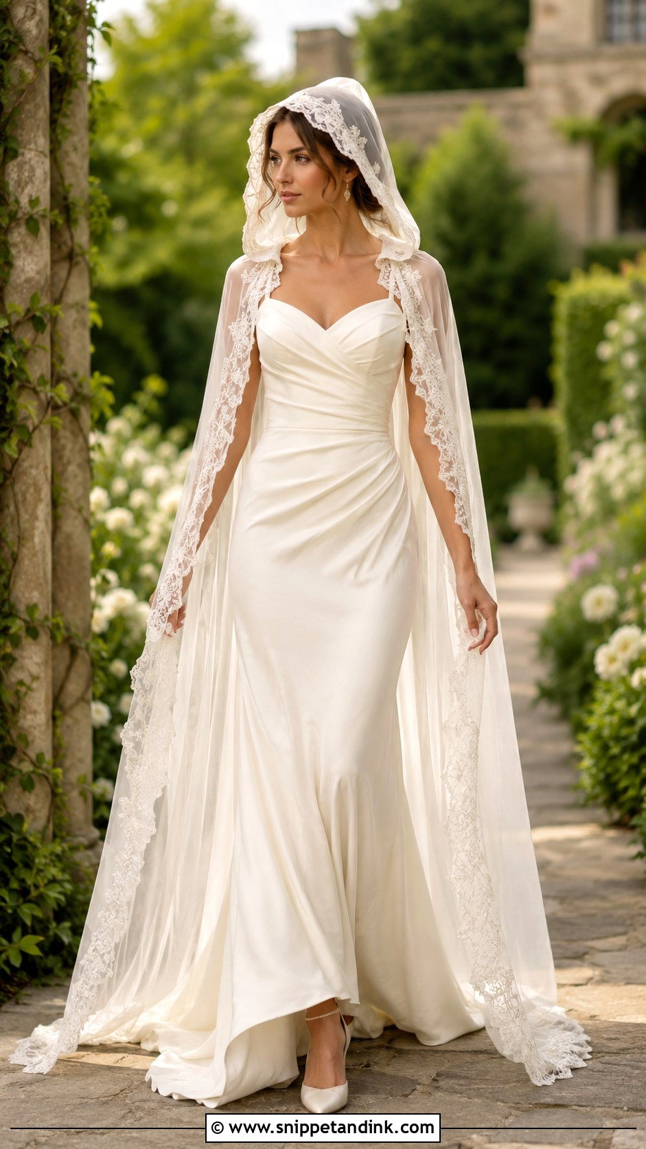 Fairy Wedding Dress With Hooded Cape - Snippet and Ink - 25 Fairy Wedding Dress Fantasy Ideas