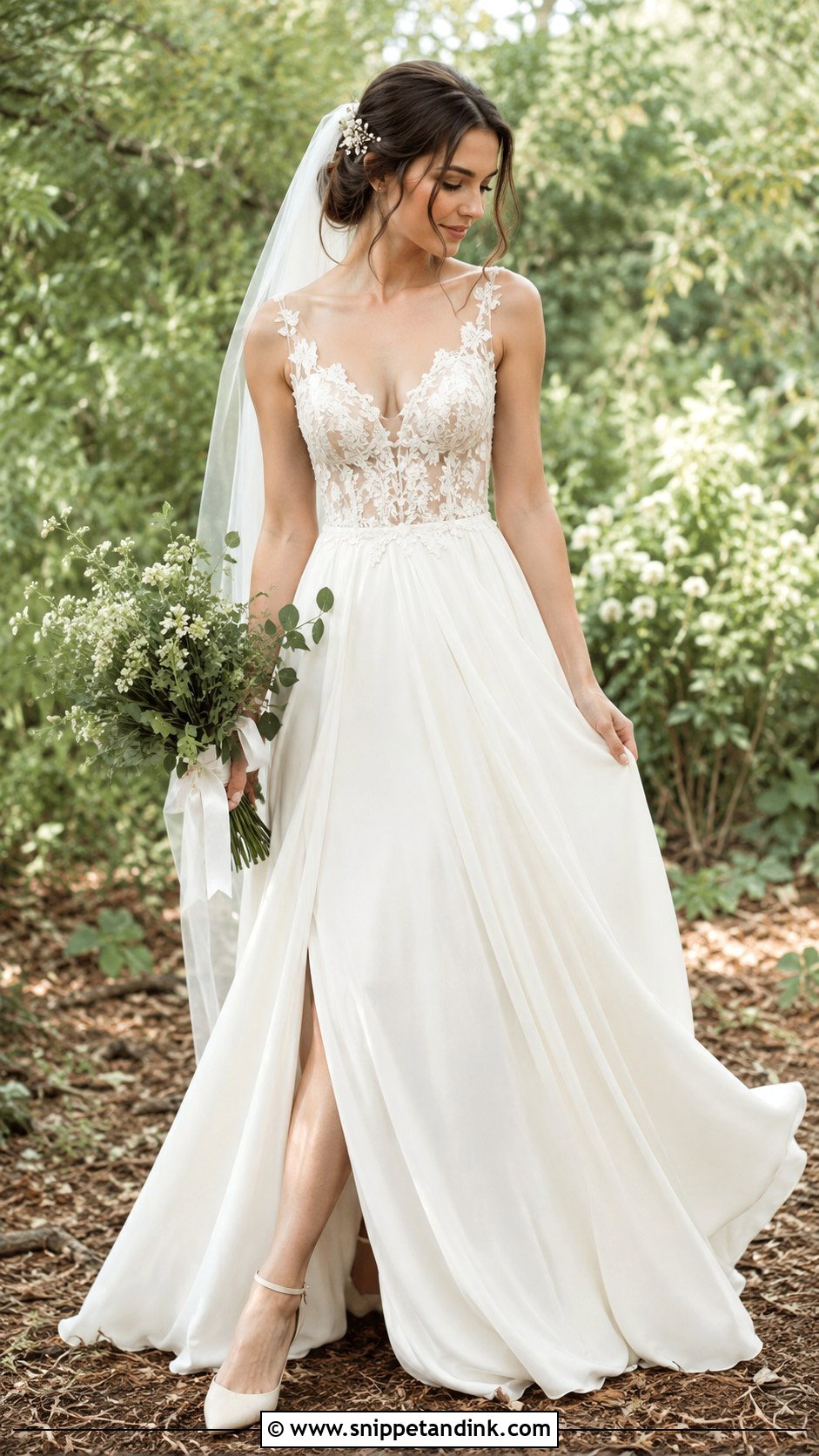 Fairy Wedding Dress With Lace Bodice - Snippet and Ink - 25 Fairy Wedding Dress Fantasy Ideas