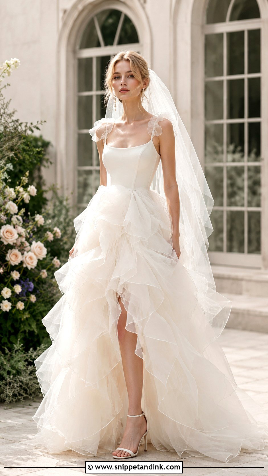 Fairy Wedding Dress With Organza Ruffles - Snippet and Ink - 25 Fairy Wedding Dress Fantasy Ideas
