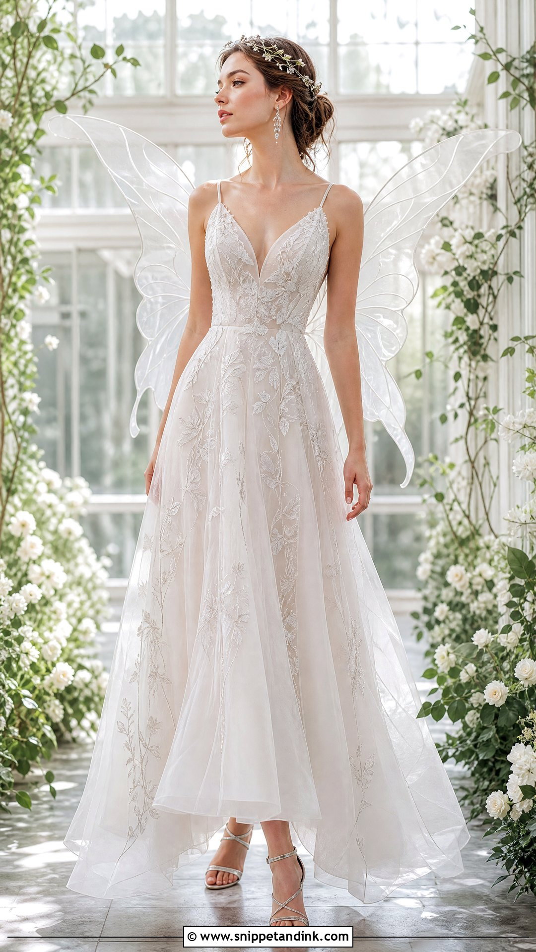 Fairy Wedding Dress With Organza Wings - Snippet and Ink - 20 Wedding Dress with Wings Ideas