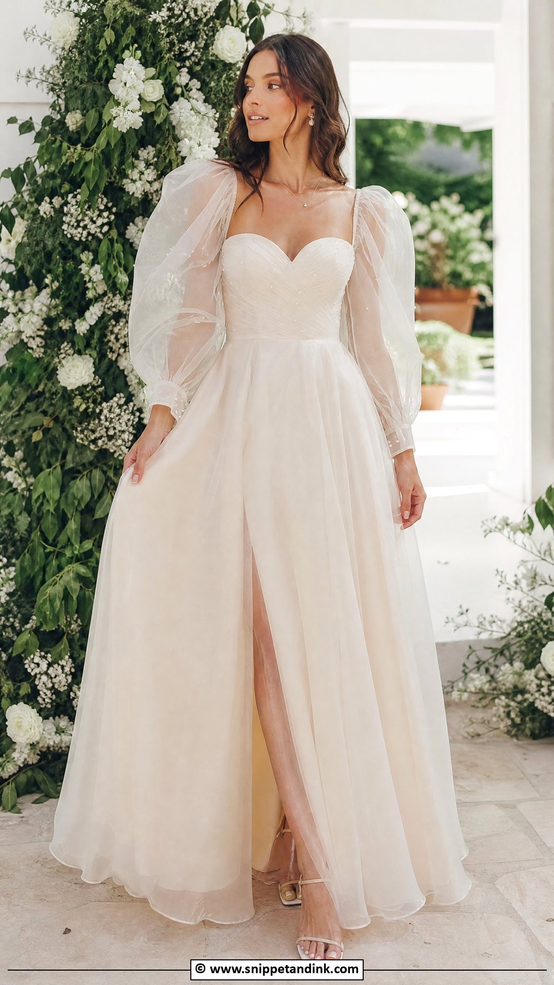 Fairy Wedding Dress With Puff Sleeves - Snippet and Ink - 35 Fairy Wedding Dress Ideas