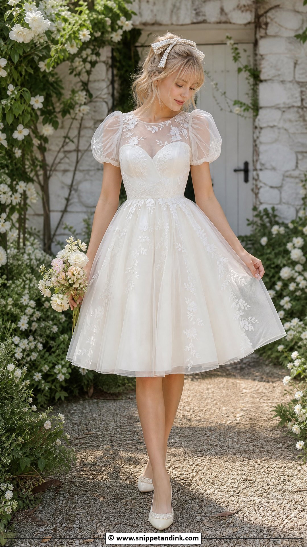 Fairy Wedding Dress With Short Hem - Snippet and Ink - 35 Fairy Wedding Dress Ideas
