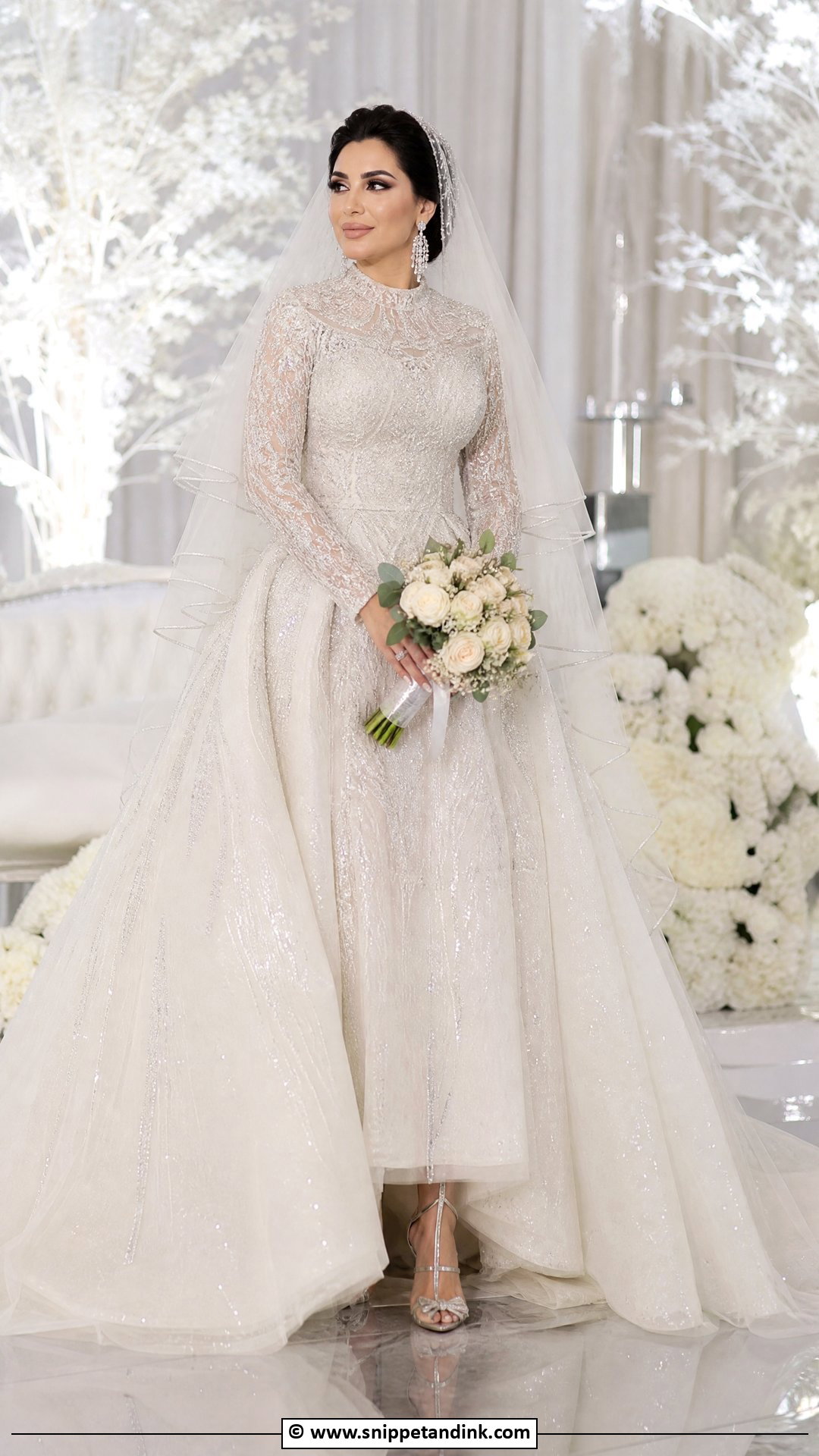 Fairy Wedding Dress With Silver Details - Snippet and Ink - 35 Fairy Wedding Dress Ideas