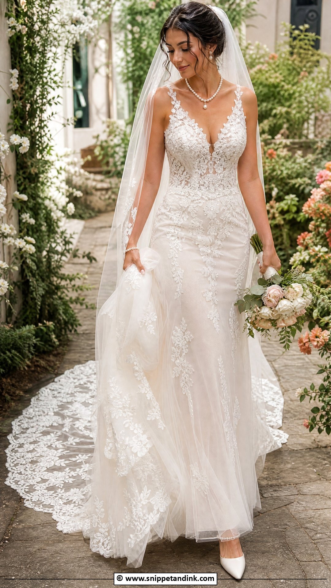 Fairy Wedding Dress With Train - Snippet and Ink - 35 Fairy Wedding Dress Ideas