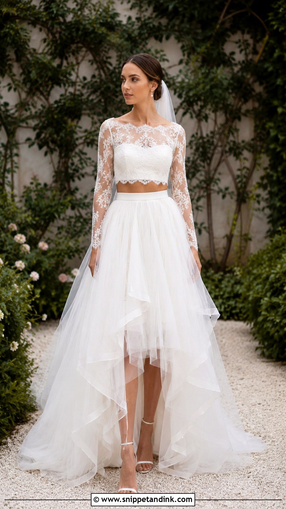 Fairy Wedding Dress With Two Piece Set - Snippet and Ink - 25 Fairy Wedding Dress Fantasy Ideas