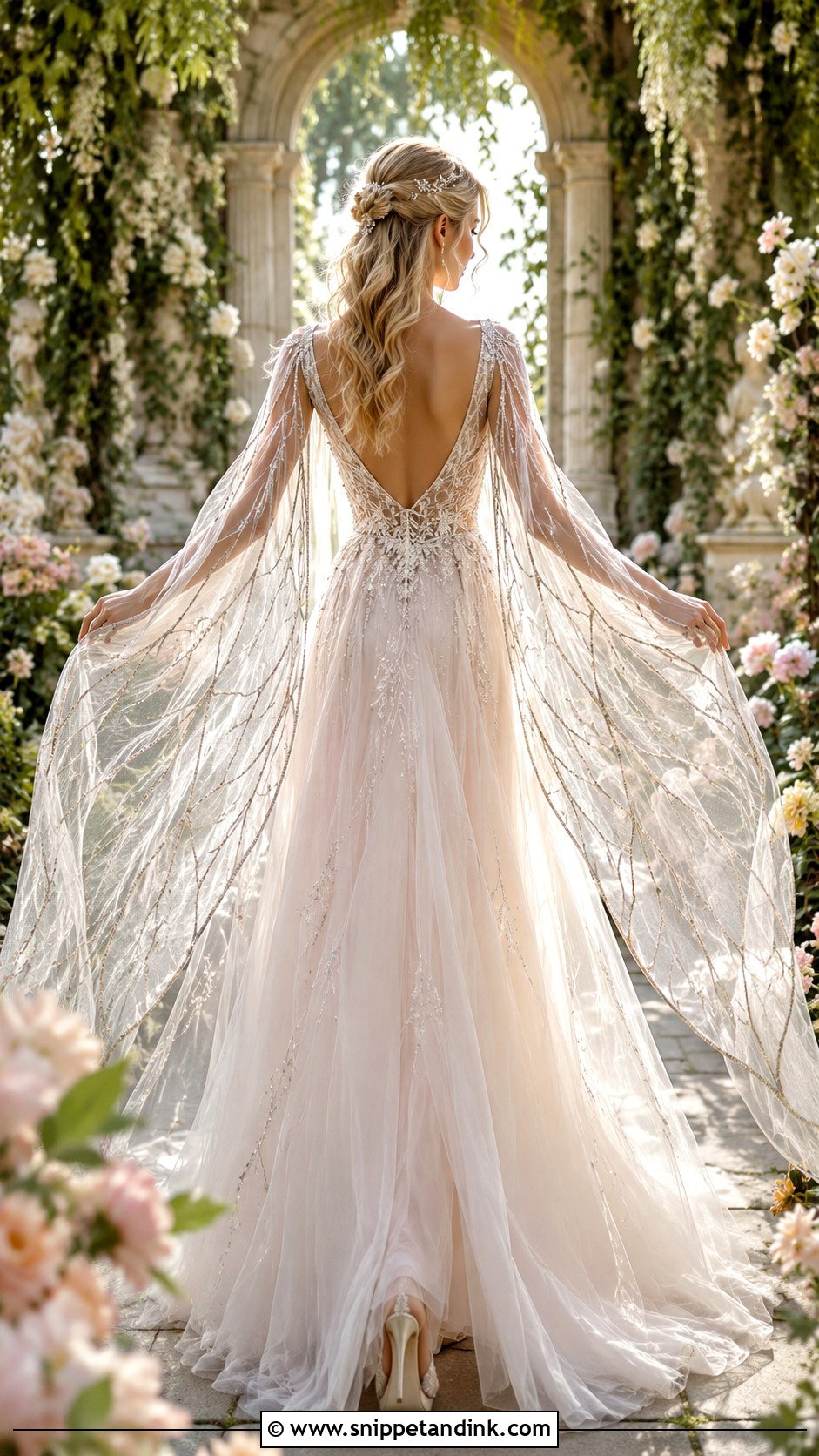 Fairy Wedding Dress With Wings - Snippet and Ink - 30 Whimsical Wedding Dress Fairies Ideas