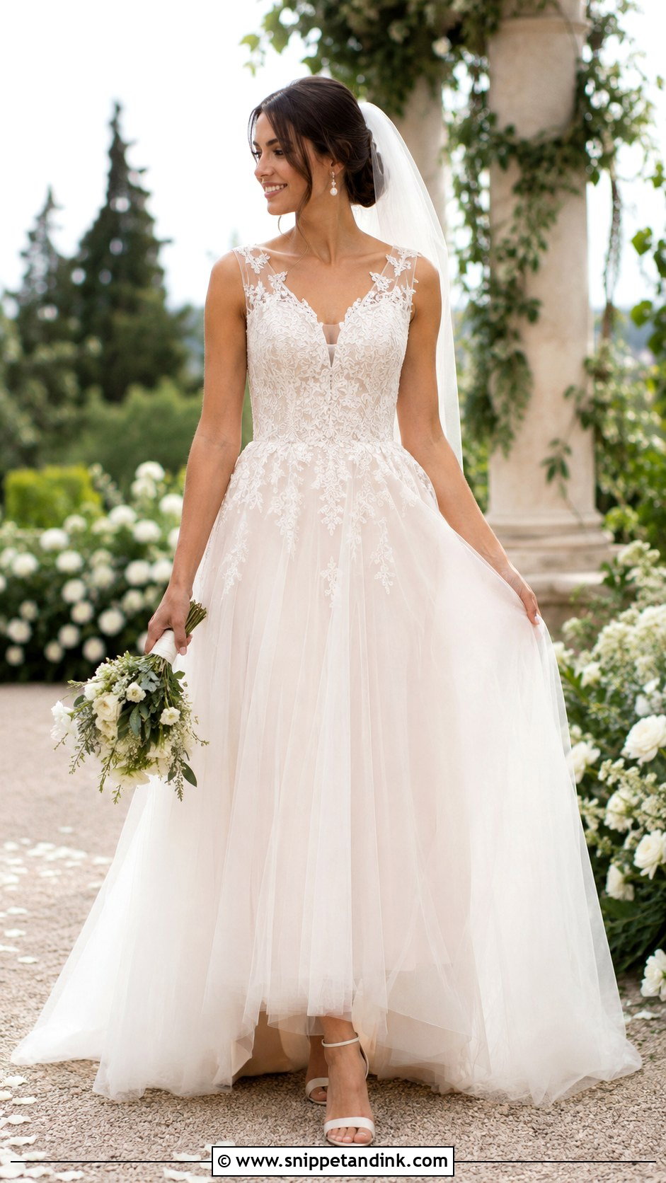 Fairytale A Line Wedding Dress - Snippet and Ink - 25 Fairytale Wedding Gown Ideas