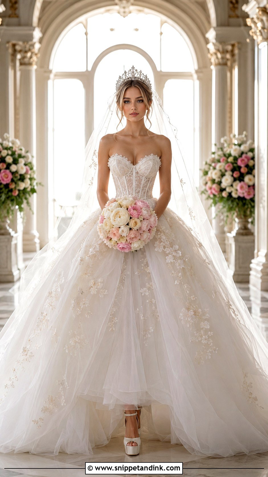 Fairytale Ball Gown Whimsical Bridal Look - Snippet and Ink - 20 Whimsical Bride Ideas