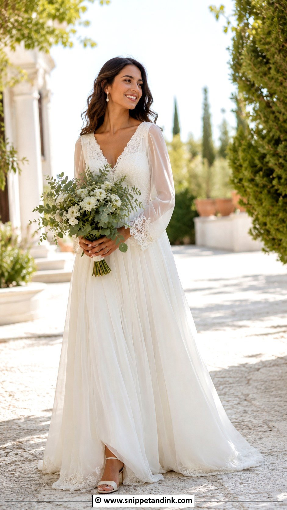 Fairytale Chiffon Wedding Dress - Snippet and Ink - 30 Fairytale Wedding Dresses