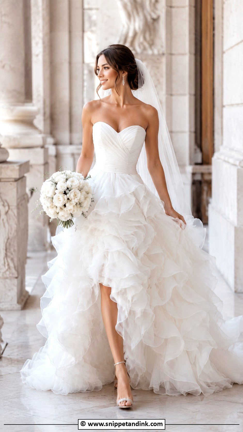 Fairytale Ruffle Wedding Dress - Snippet and Ink - 30 Fairytale Wedding Dresses