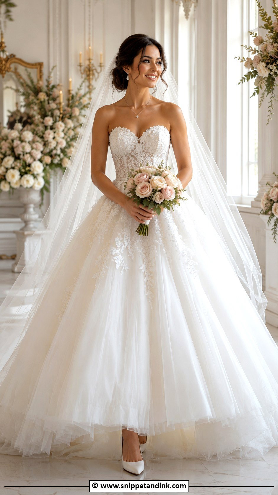 Fairytale Sweetheart Wedding Dress - Snippet and Ink - 30 Fairytale Wedding Dresses