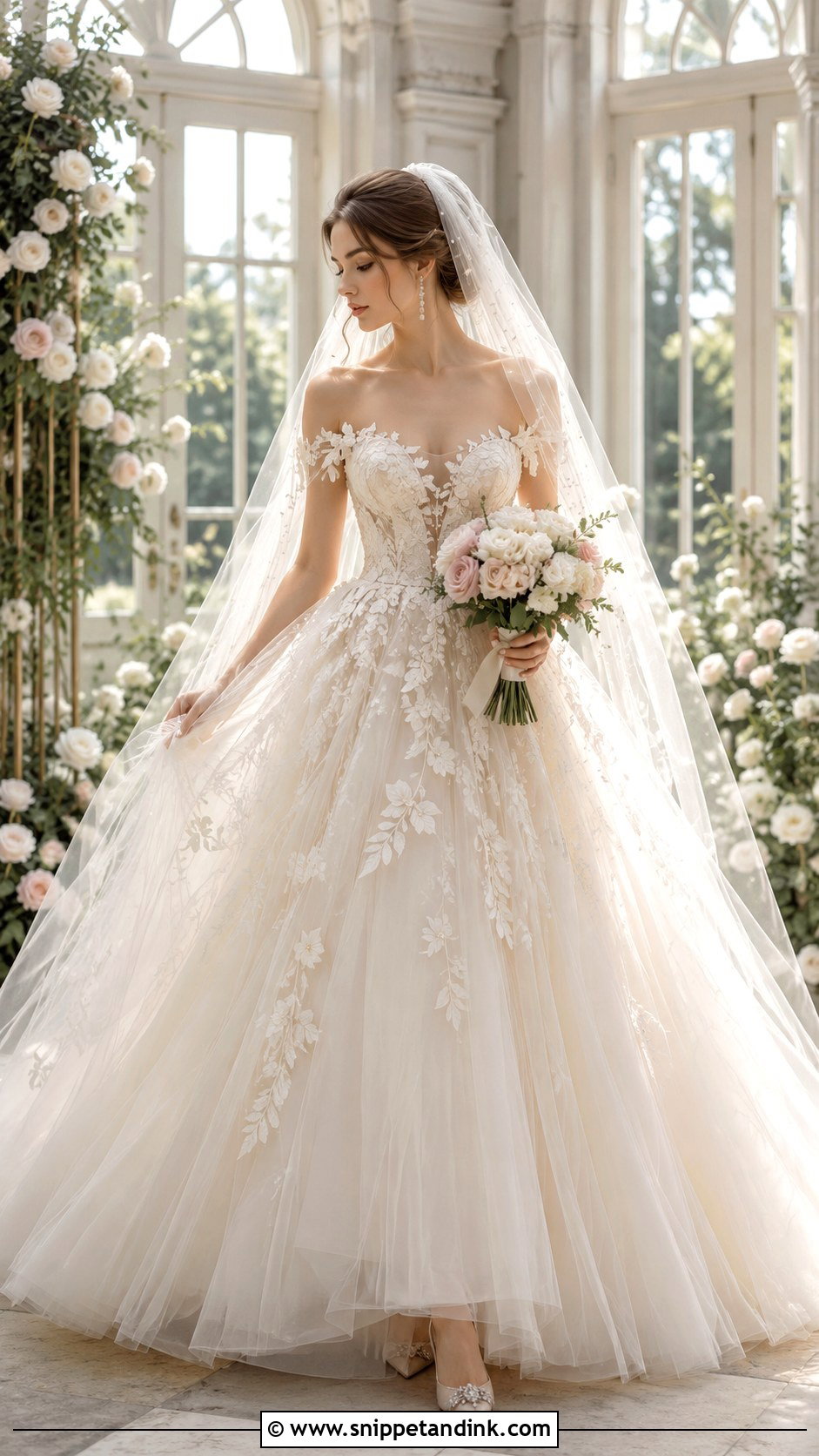 Fairytale Tulle Bridal Dress - Snippet and Ink - 20 Bridal Dress Aesthetic Ideas