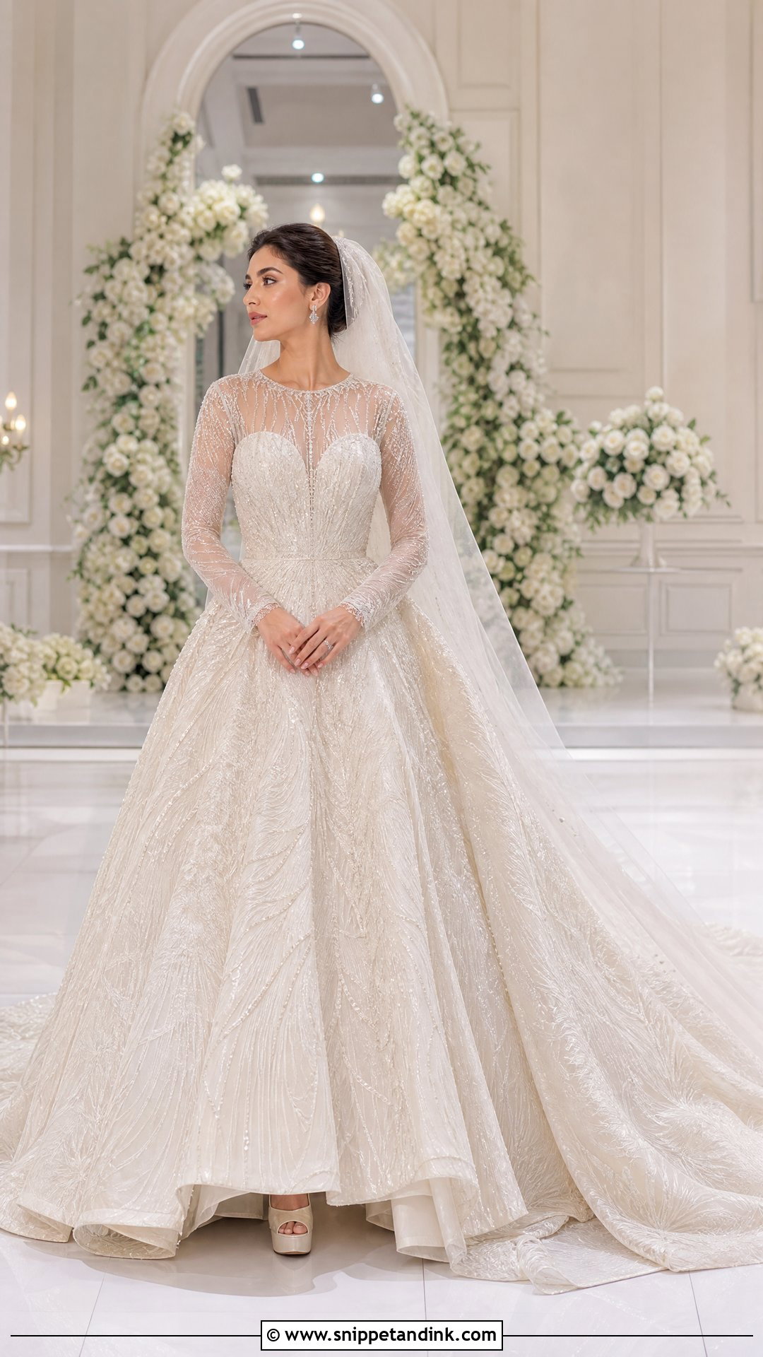Falguni Shane Peacock Ivory Bridal Gown - Snippet and Ink - 20 Falguni Shane Peacock Gowns