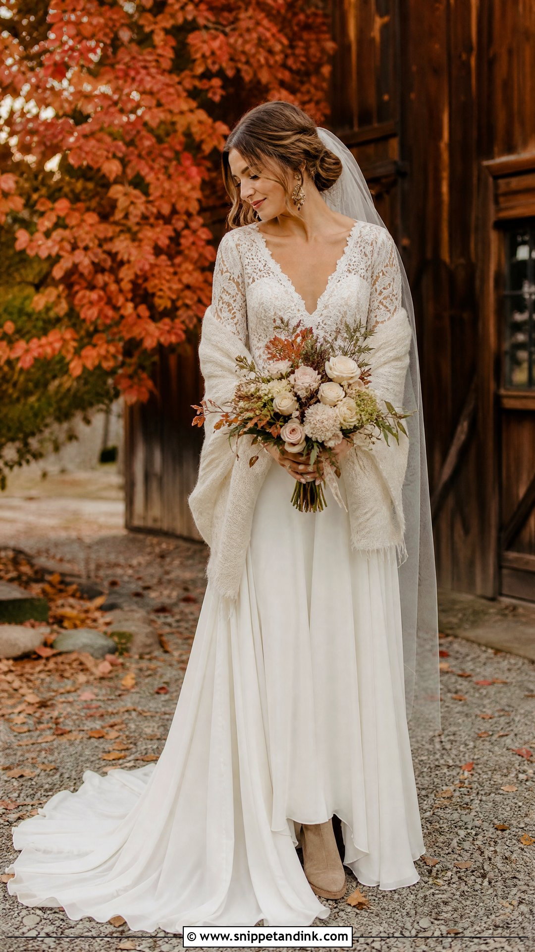Fall Barn Wedding Dress - Snippet and Ink - 25 Barn Wedding Dress Ideas