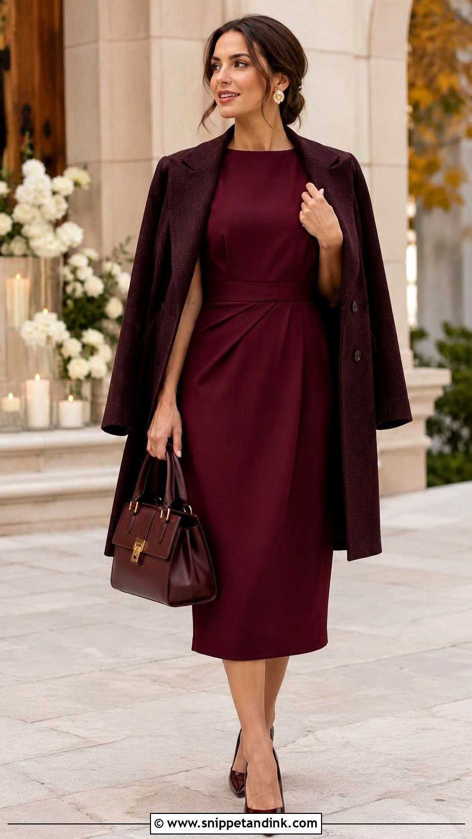 Fall Cocktail Dress With Closed Toe Pumps - Snippet and Ink - 20 Cocktail Dresses Wedding