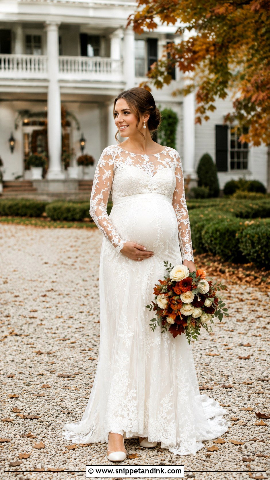 Fall Maternity Wedding Dress - Snippet and Ink - 30 Maternity Wedding Dress Ideas