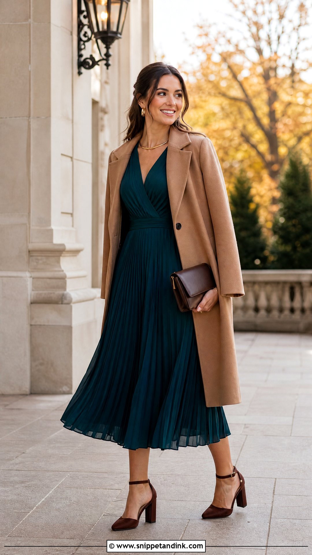 Fall Pleated Wedding Witness Dress - Snippet and Ink - 20 Wedding Witness Dress Ideas
