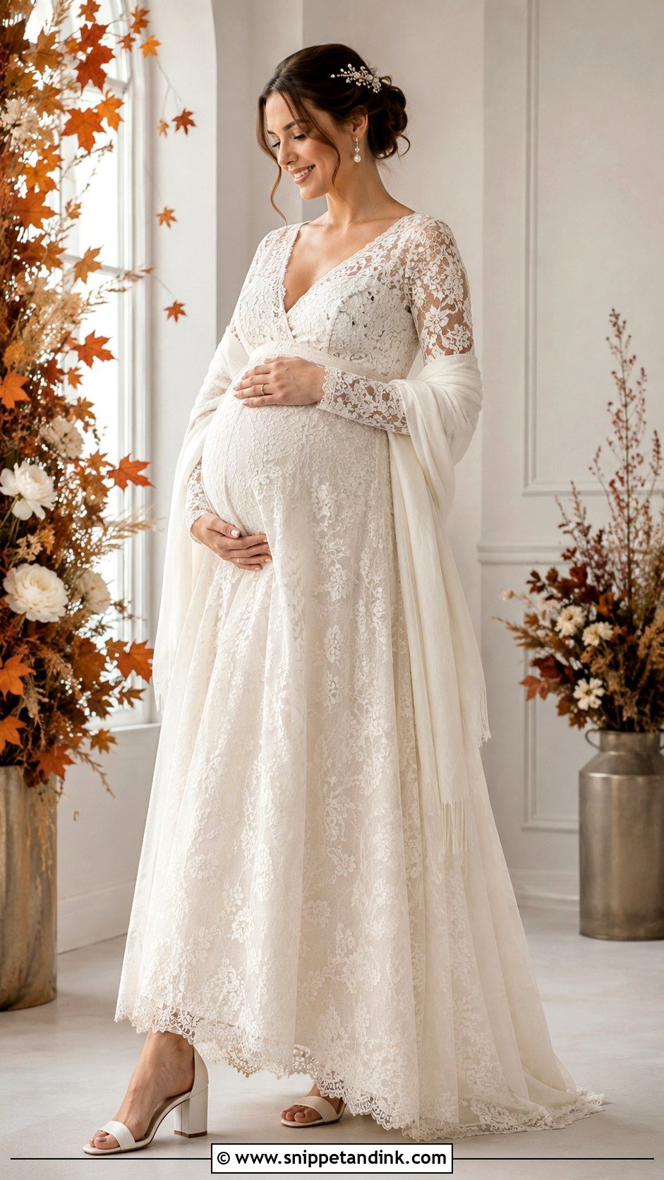 Fall Pregnancy Wedding Dress - Snippet and Ink - 30 Pregnancy Wedding Dress Ideas