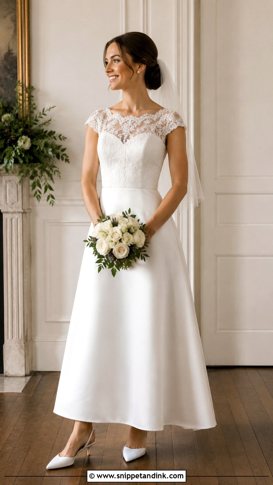 Fall Wedding Dress With Cap Sleeves - Snippet and Ink - 20 Fall Wedding Dress Sleeves