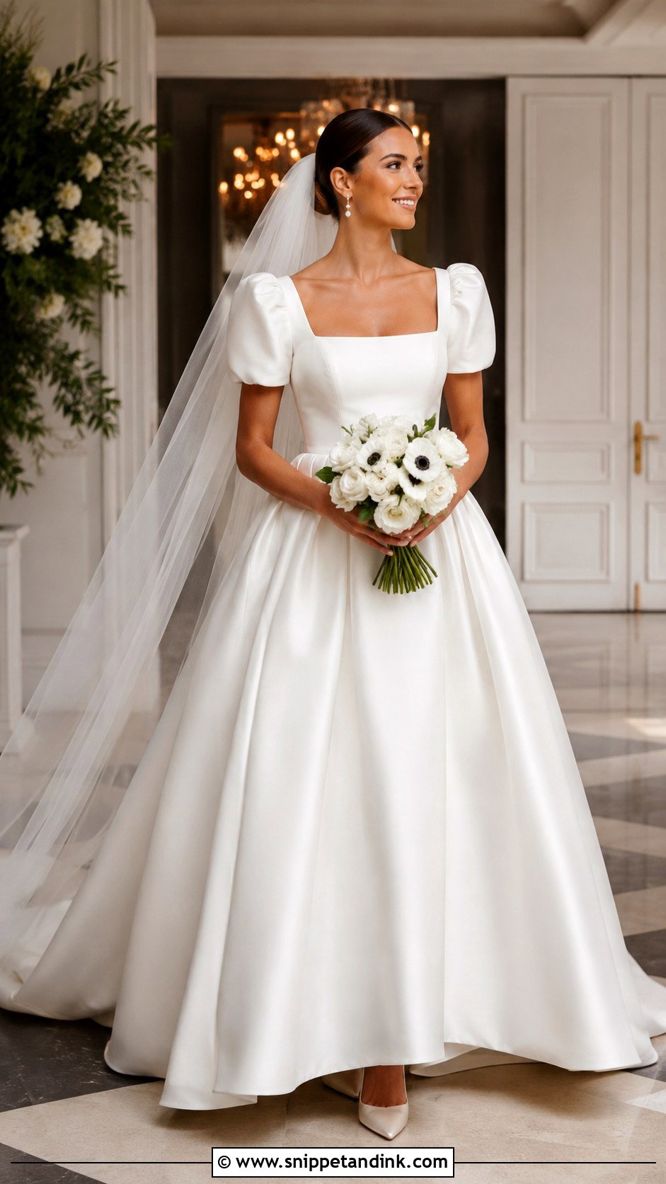Fall Wedding Dress With Puff Sleeves - Snippet and Ink - 20 Fall Wedding Dress Sleeves