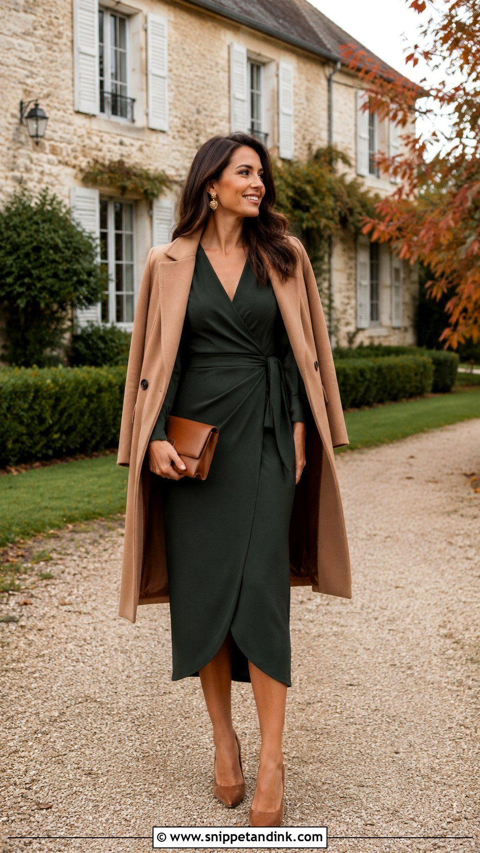 Fall Wedding Guest Dress Outfit - Snippet and Ink - 20 Fashion Wedding Ideas