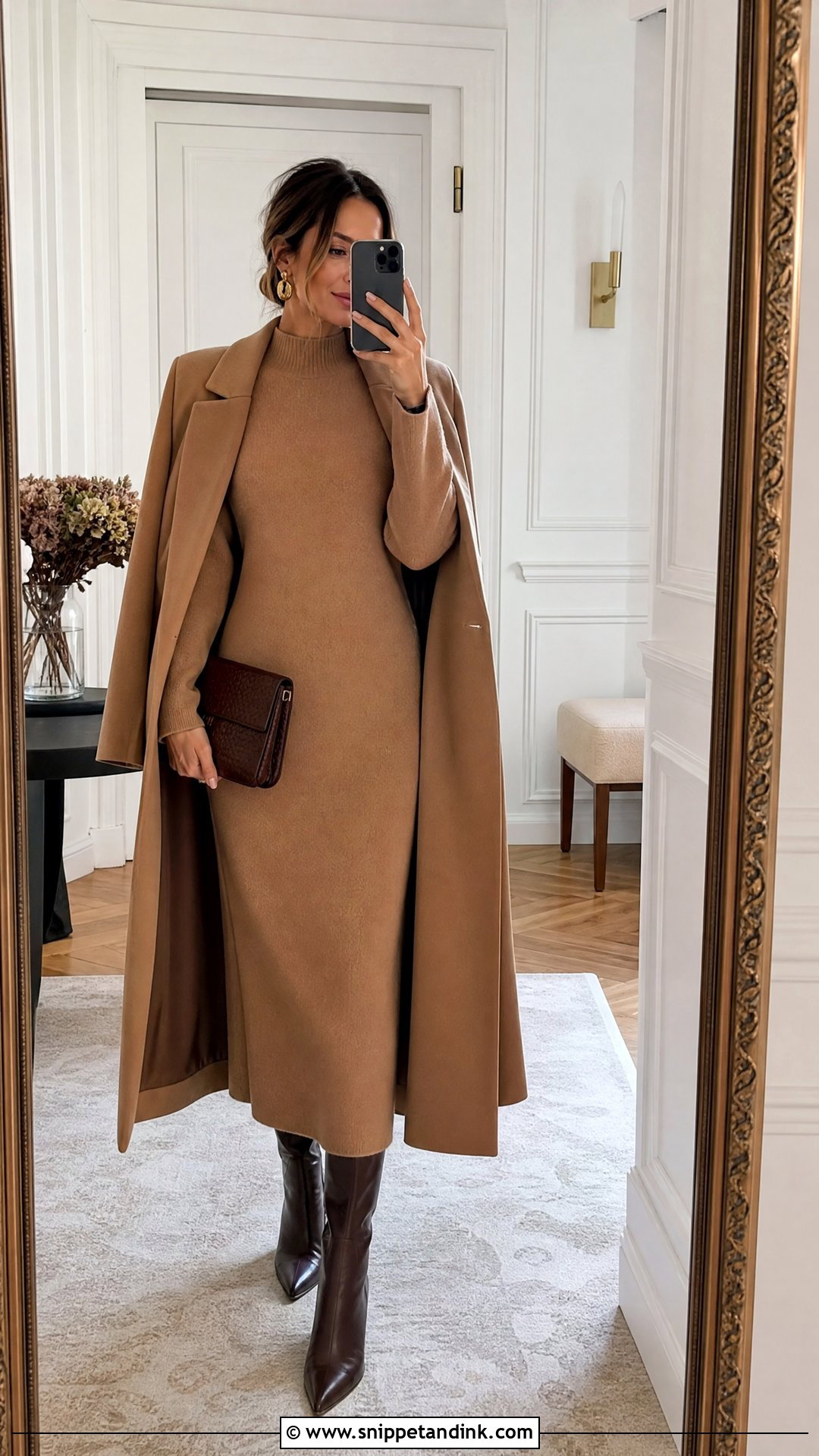 Fall Wedding Guest Sweater Dress Outfit - Snippet and Ink - 25 Fall Wedding Outfits