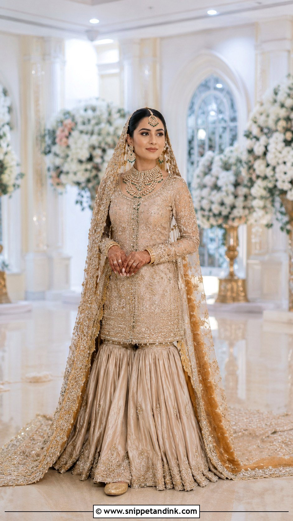 Farshi Garara Bridal Dress - Snippet and Ink - 20 Garara Bridal Dress Ideas