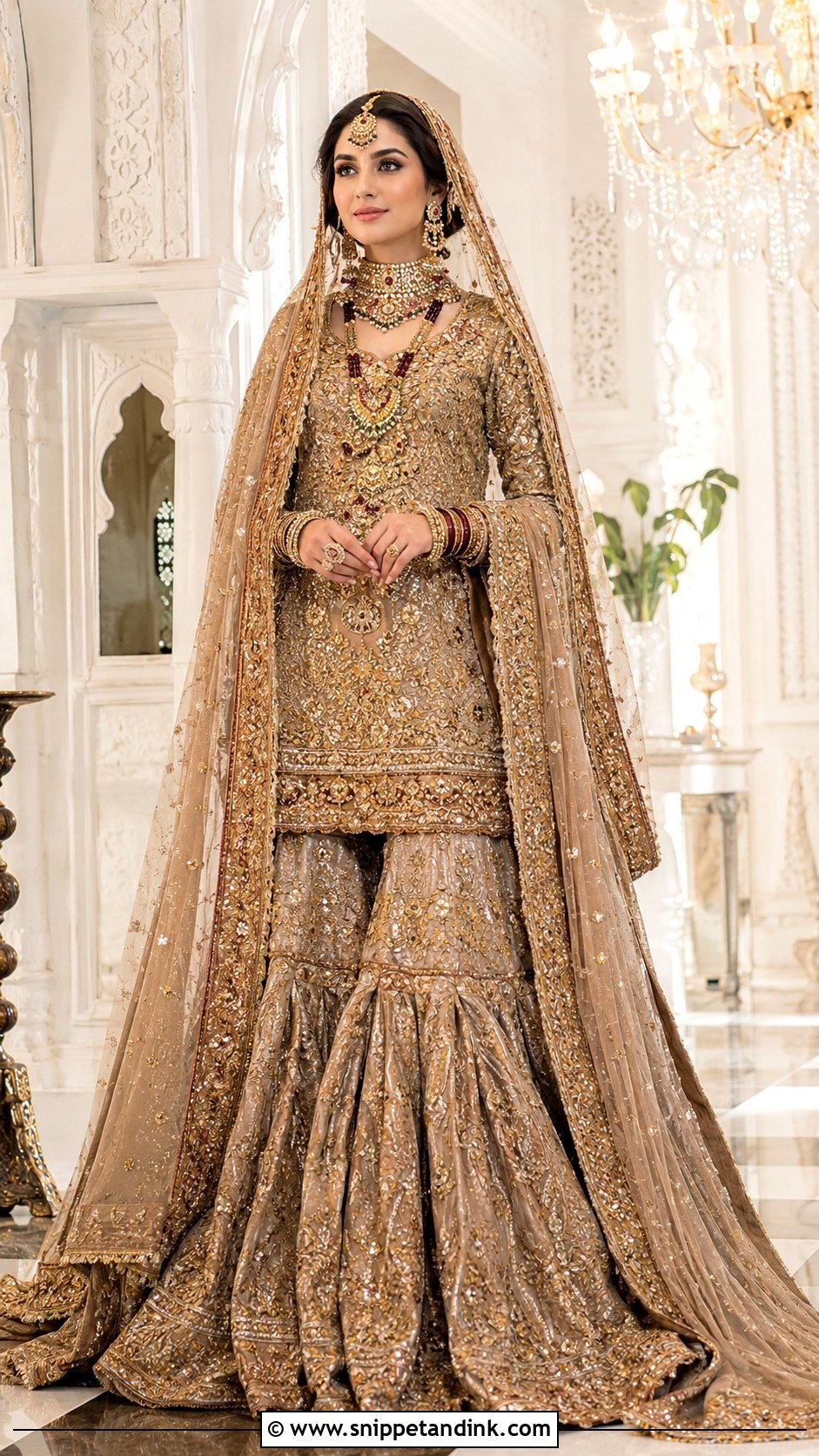 Farshi Pakistani Bridal Garara Dress - Snippet and Ink - 25 Garara Dress Pakistani Bridal Ideas