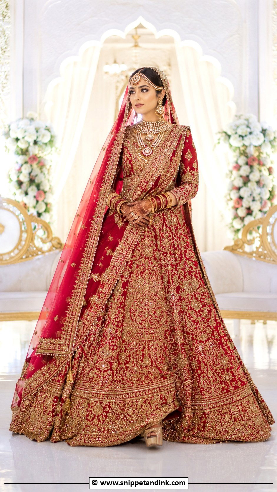Farshi Pakistani Bridal Lehenga - Snippet and Ink - 30 Pakistani Bridal Dresses