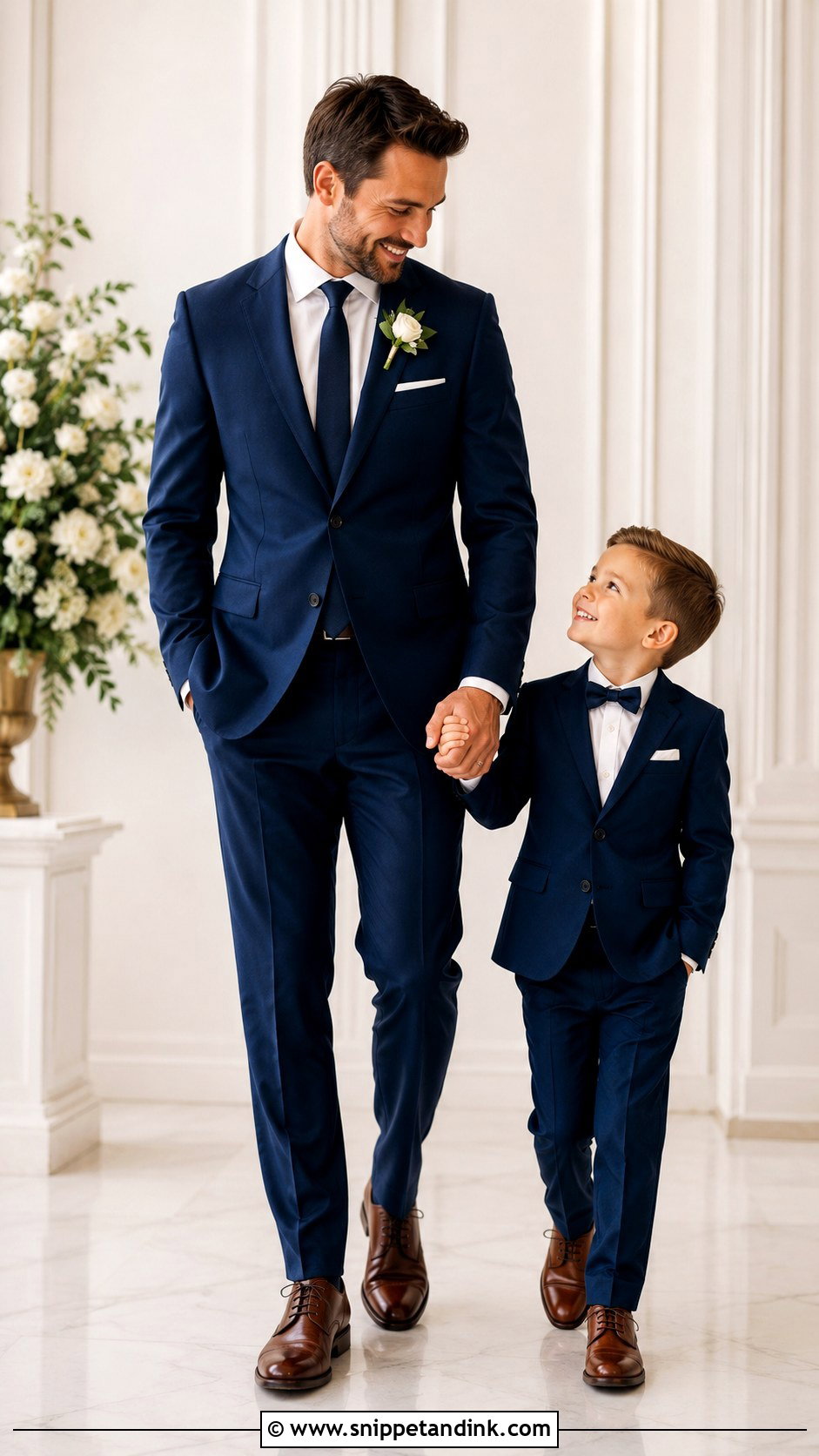 Father And Son Wedding Outfit - Snippet and Ink - 25 Family Outfits for Wedding