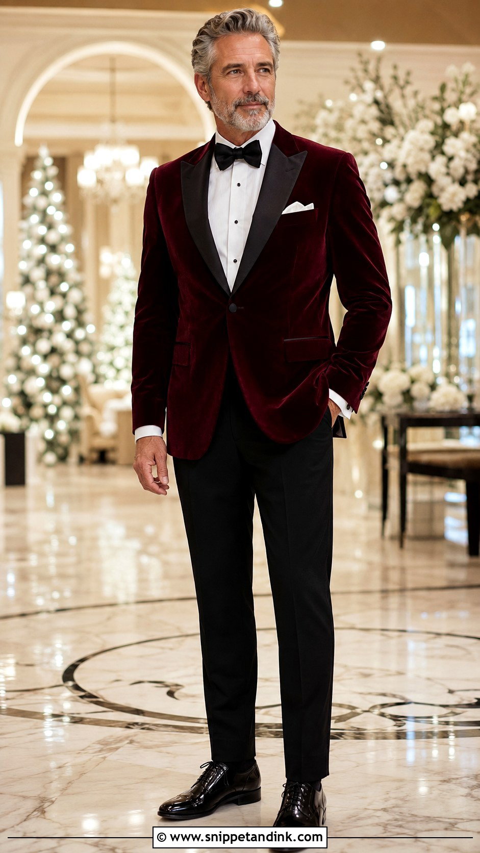 Father Of The Bride Burgundy Dinner Jacket - Snippet and Ink - 20 Bride Father Outfit Ideas