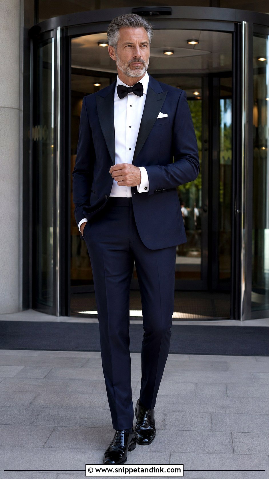 Father Of The Bride Midnight Blue Tuxedo - Snippet and Ink - 20 Bride Father Outfit Ideas