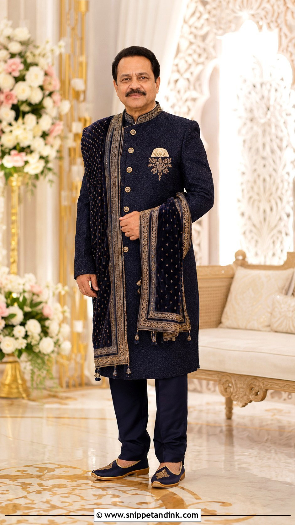 Father Of The Bride Sherwani Outfit - Snippet and Ink - 20 Bride Father Outfit Ideas