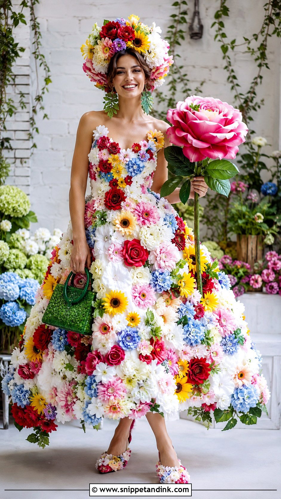 Faux Flower Wedding Dress - Snippet and Ink - 20 Funny Ugly Wedding Dress Ideas