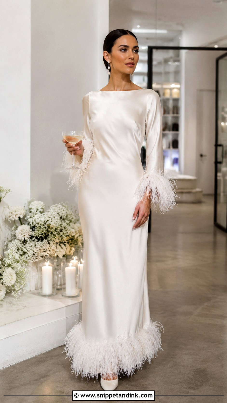 Feather Trim Wedding Dress - Snippet and Ink - 25 Haute Couture Wedding Dress Ideas